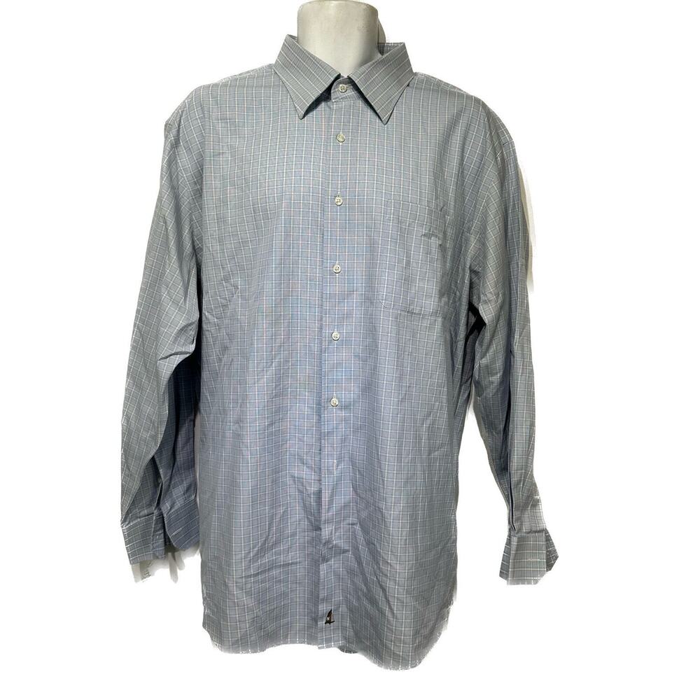 Nordstrom Men’s Button Down Shirt plaid long sleeve Traditional Fit